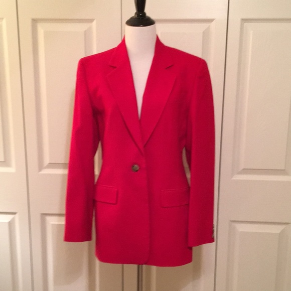 Talbots red wool jacket size 8 - Picture 1 of 6